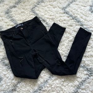 Hollister Black High Rise Super Skinny Jeans, size 7, regular length